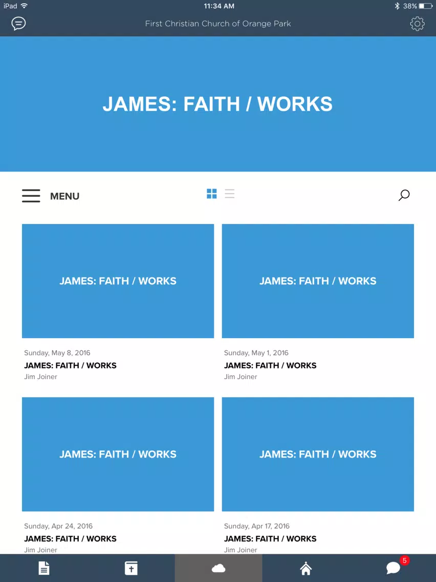 Скриншоты First Christian Church of Orange Park iPad 