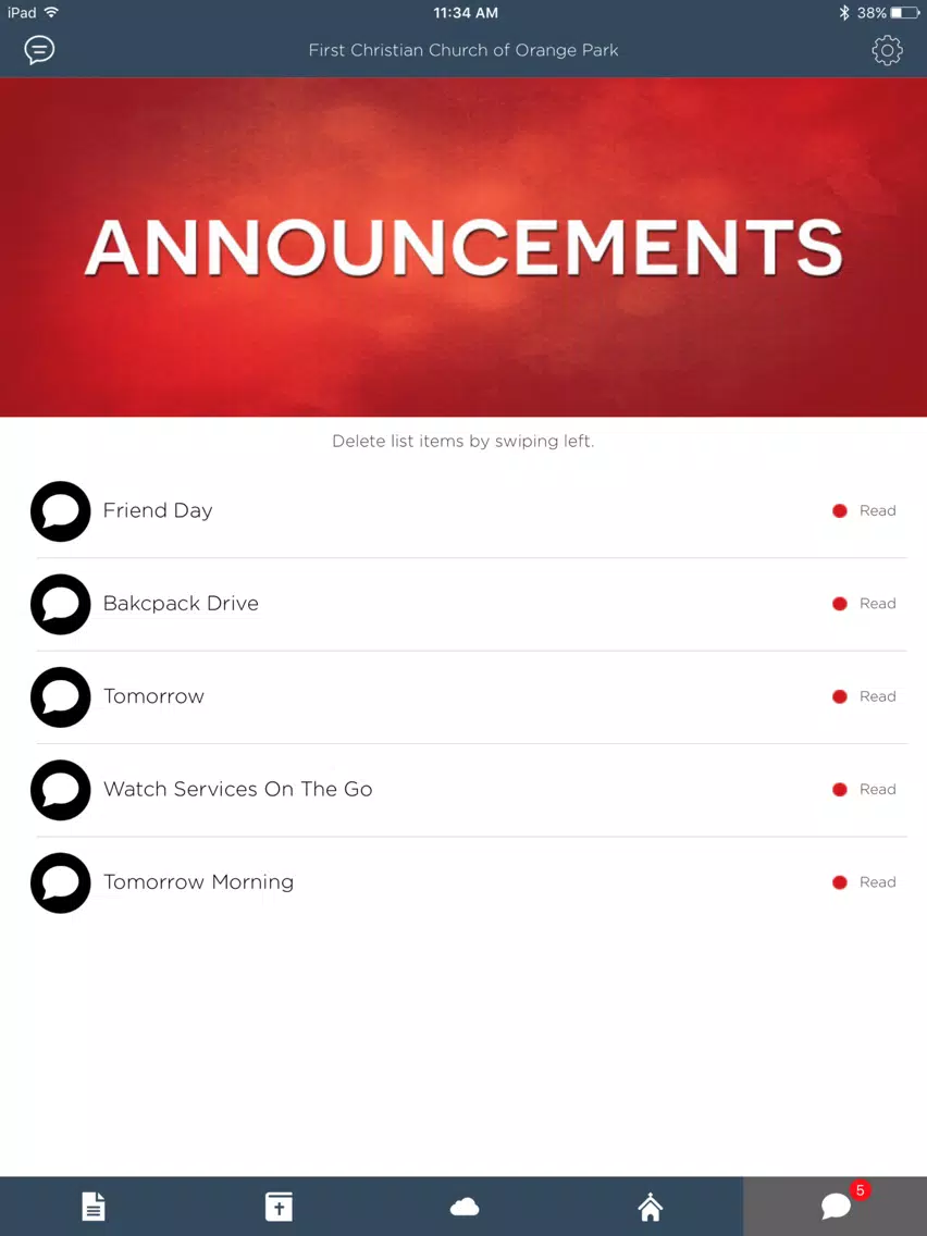 Скриншоты First Christian Church of Orange Park iPad 