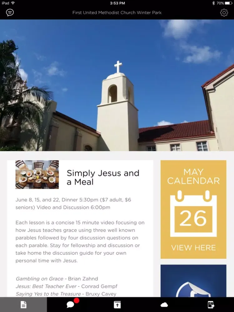 First United Methodist Church Winter Park iPad 应用截图