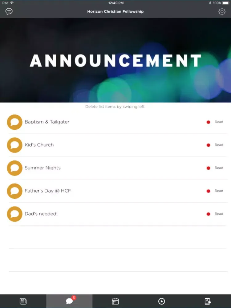 Screenshot di Horizon Christian Fellowship | SD iPad 