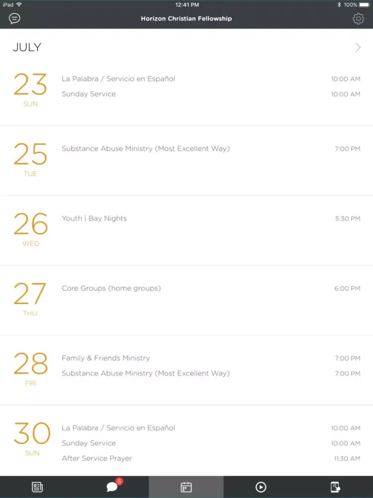 Screenshot di Horizon Christian Fellowship | SD iPad 
