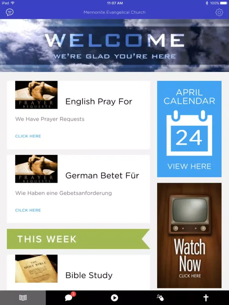 Mennonite Evangelical Church iPad  Screenshots