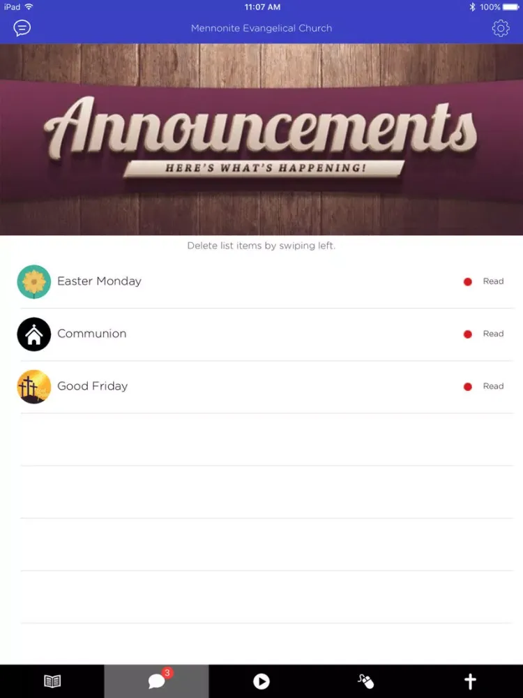 Mennonite Evangelical Church iPad  Screenshots