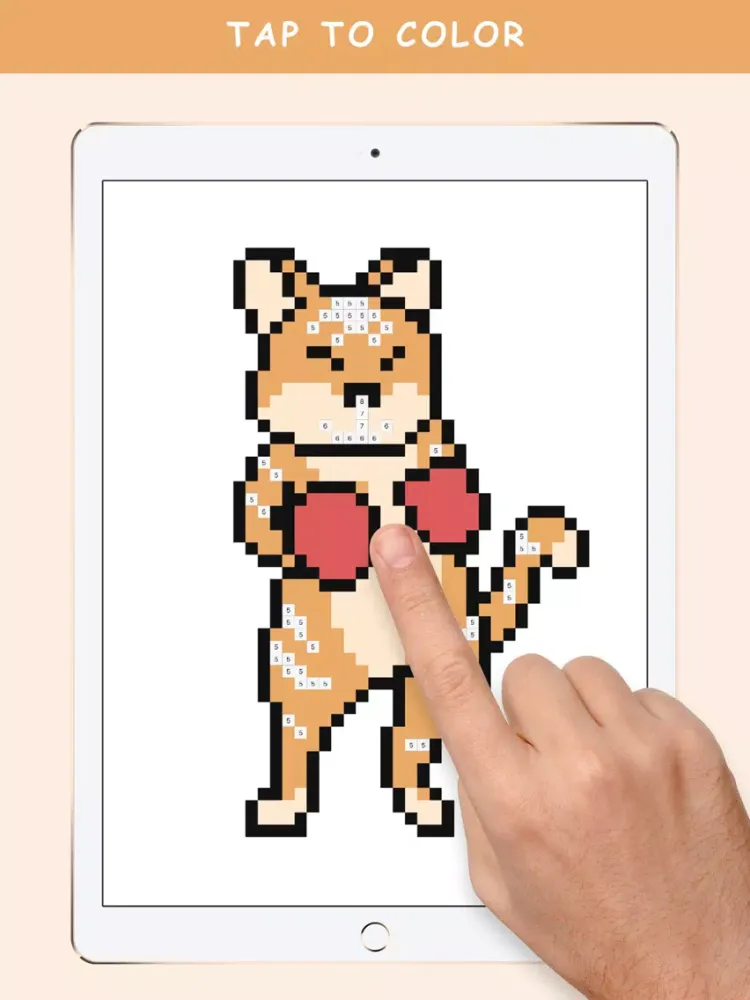 تصاویر Pixel Art - Number Coloring. iPad 