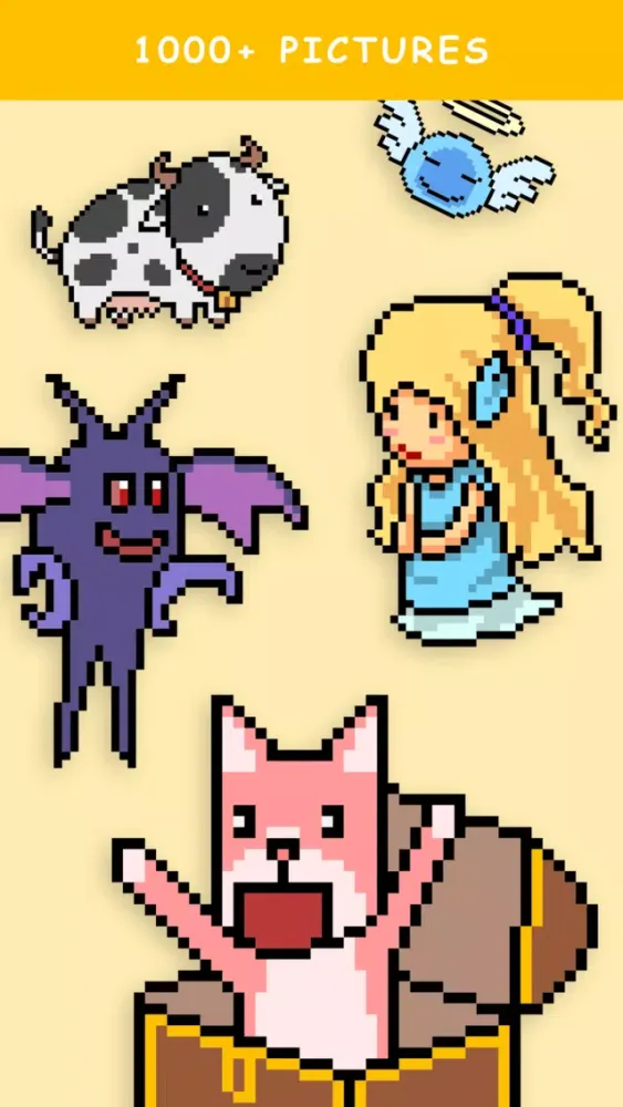 تصاویر Pixel Art - Number Coloring.
