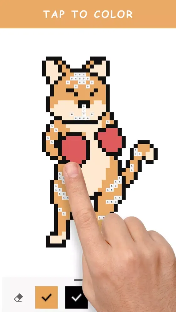 تصاویر Pixel Art - Number Coloring.