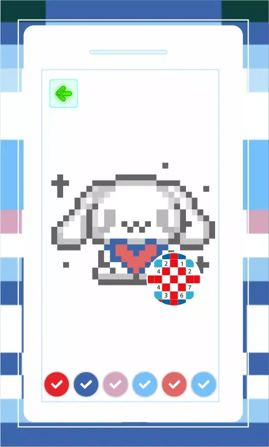 Cinnamoroll Pixel Art স্ক্রিনশট