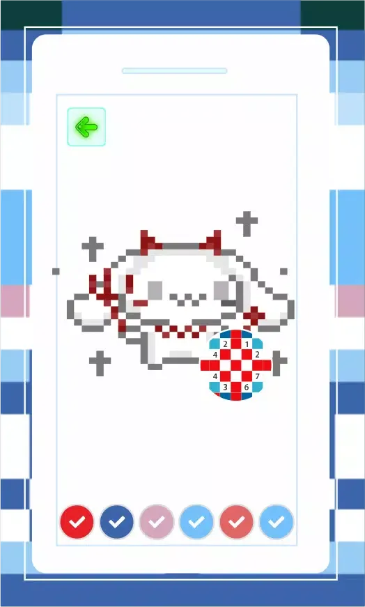 Cinnamoroll Pixel Art স্ক্রিনশট