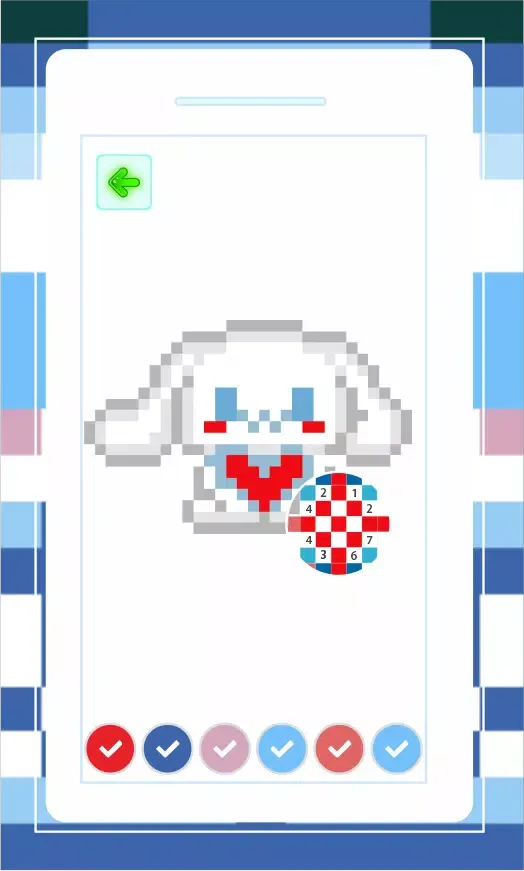 Cinnamoroll Pixel Art স্ক্রিনশট