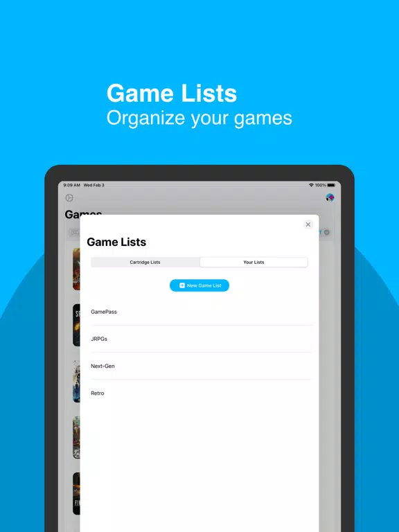 Cartridge iPad  Screenshots