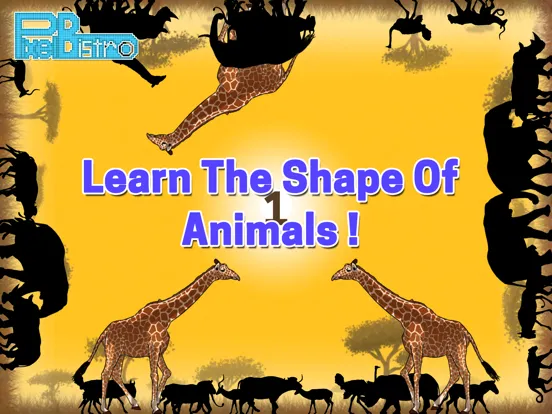 BoxZoo Kenya : Shadow Matching Game iPad 應用截圖