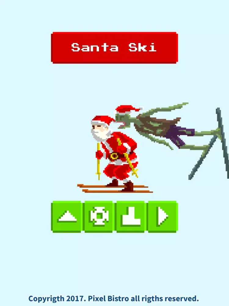 Santa Ski vs Zombies Ski iPad  Ekran Görüntüleri