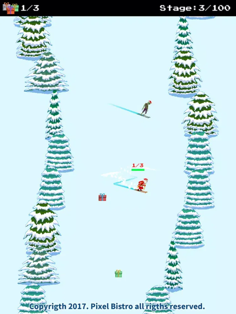 Santa Ski vs Zombies Ski iPad  Ekran Görüntüleri