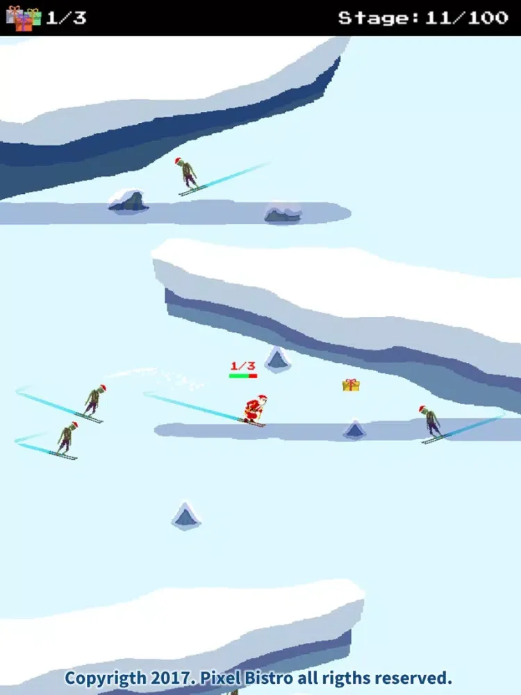 Santa Ski vs Zombies Ski iPad  Ekran Görüntüleri