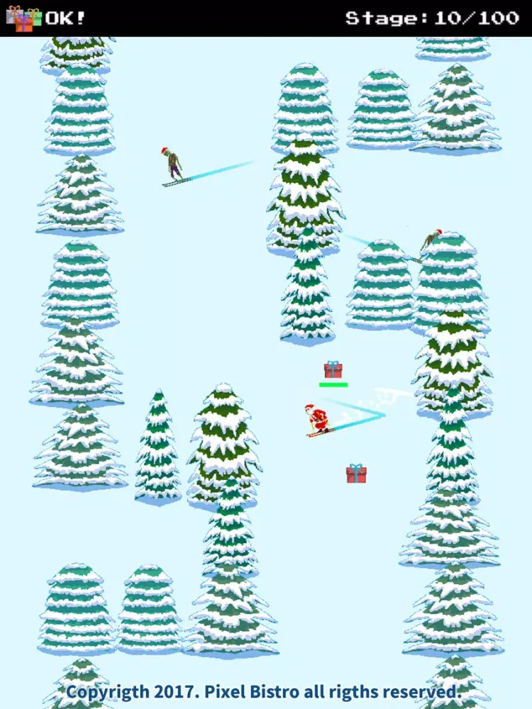 Santa Ski vs Zombies Ski iPad  Ekran Görüntüleri