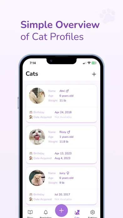 Screenshot di Cat Journal-Cat Care Companion