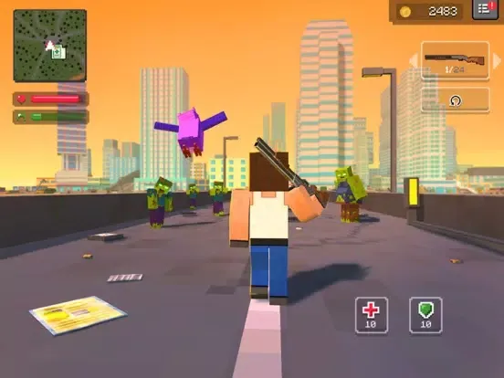 Zrzuty ekranu Pixel City Wars: 3D FPS Strike iPad 