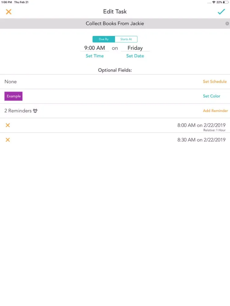 Captures d'écran de Chek - Calendar and Timeline iPad 