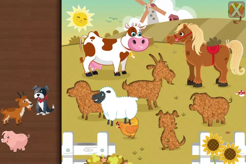 Animal Jigsaw Puzzle Toddlers Ekran Görüntüleri