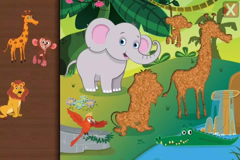 Animal Jigsaw Puzzle Toddlers Ekran Görüntüleri