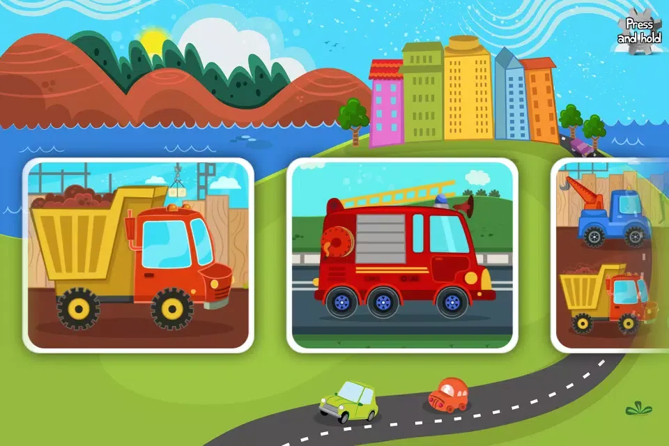 Cars & Trucks Puzzle for Kids应用截图