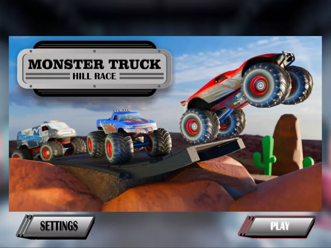 Monster Truck Hill Dash Race iPad  Screenshots
