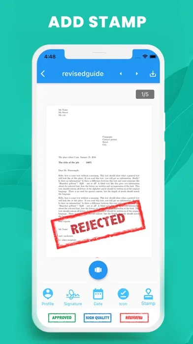 PDFCraft Filler Signer app Screenshots
