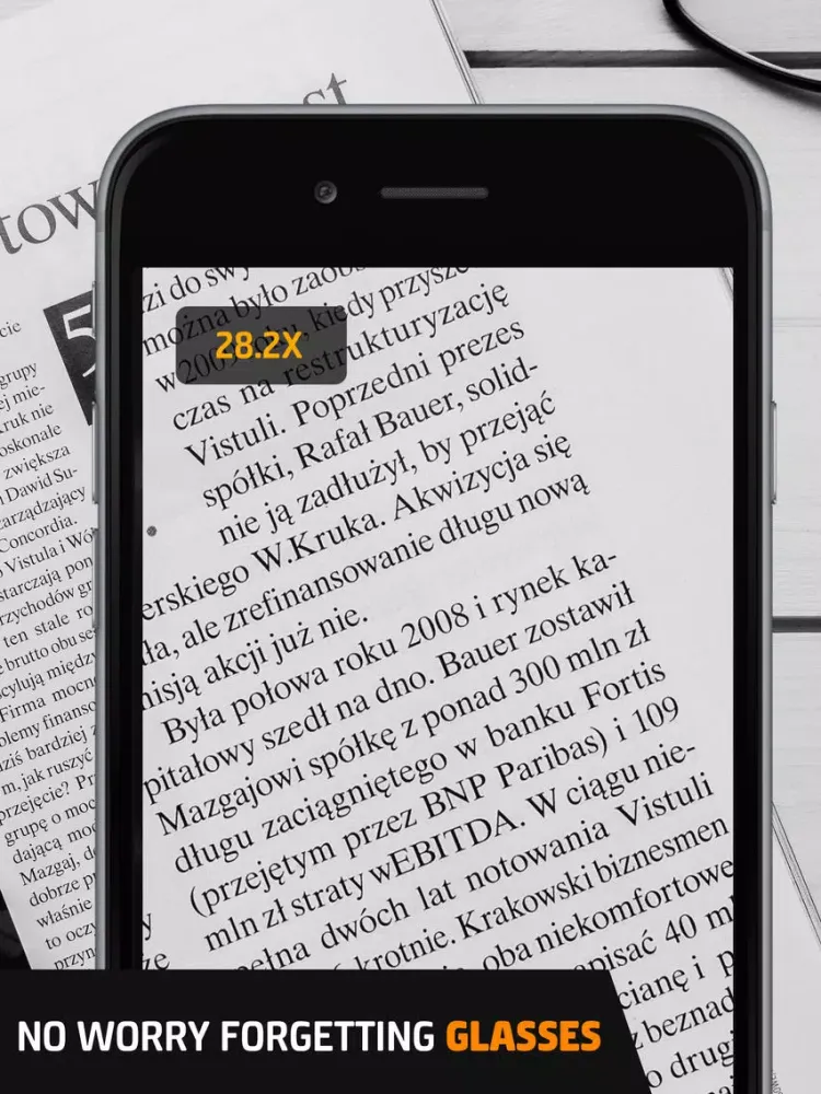صور Pocket Glasses Pro - Magnifier with LED Flashlight iPad 