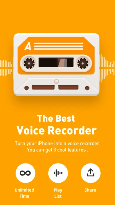 Capturas de tela do Voice Recorder & Memo App