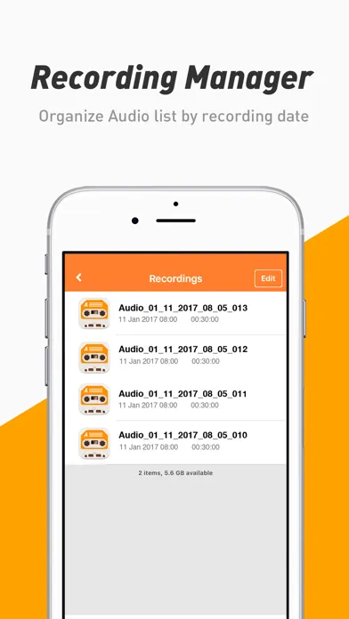 Capturas de tela do Voice Recorder & Memo App