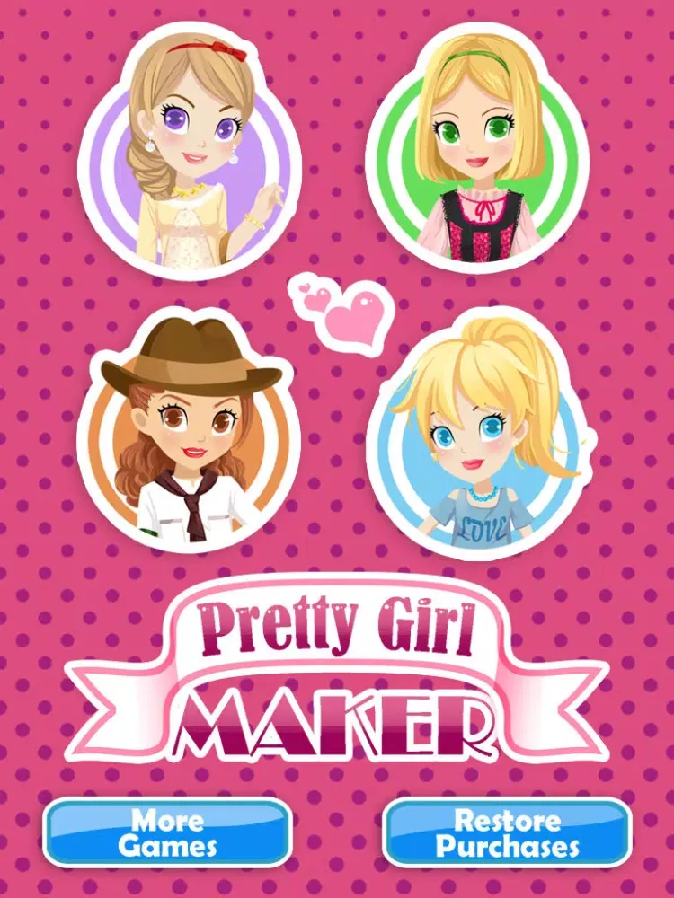 Pretty Girl Maker iPad  Screenshots