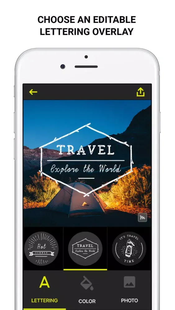 Lettering - customizable lettering for your Photos スクリーンショット