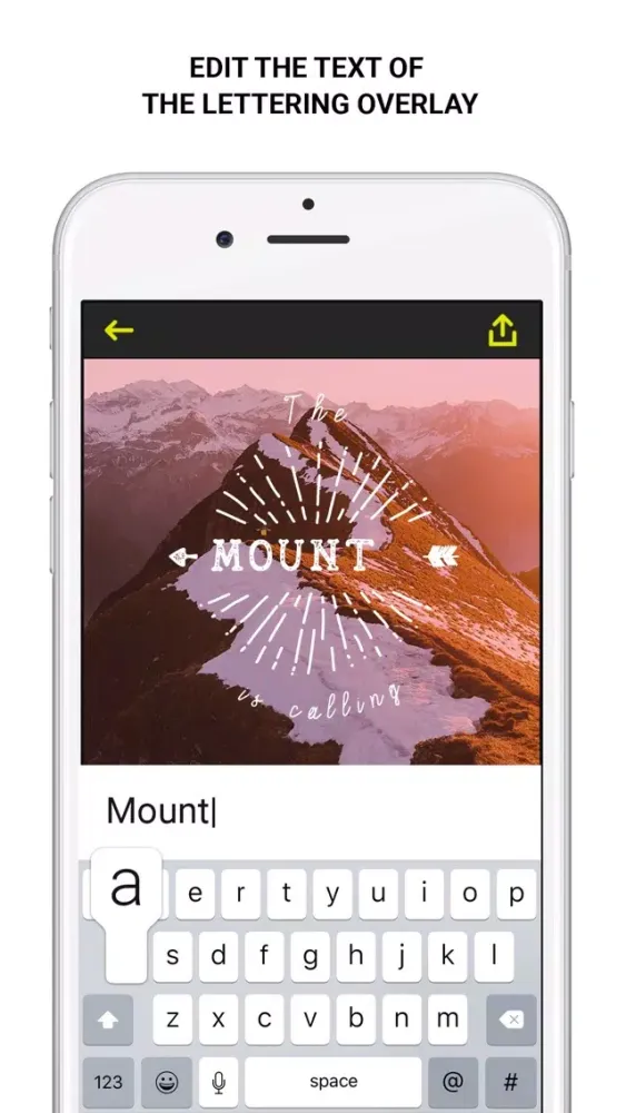 Lettering - customizable lettering for your Photos スクリーンショット