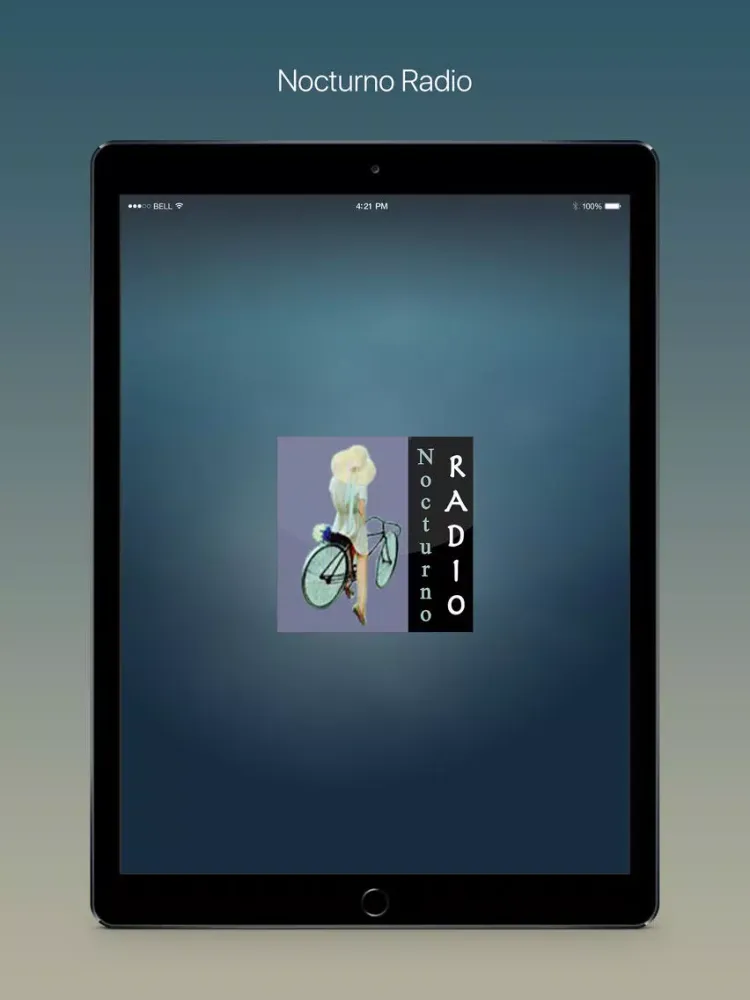 Tangkapan layar Nocturno Radio iPad 