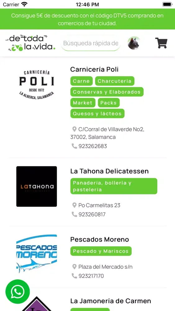 Screenshot di De toda la vida (DTV)