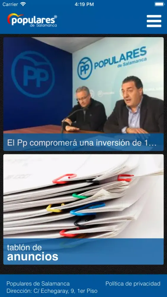 Populares de Salamanca سکرین شاٹس