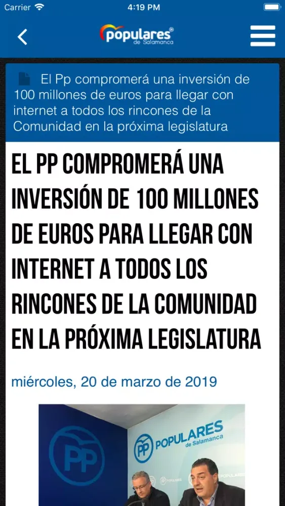 Populares de Salamanca سکرین شاٹس