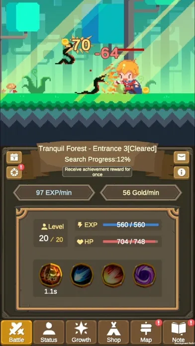 Tiny Pixel Knight - Idle RPG 스크린샷