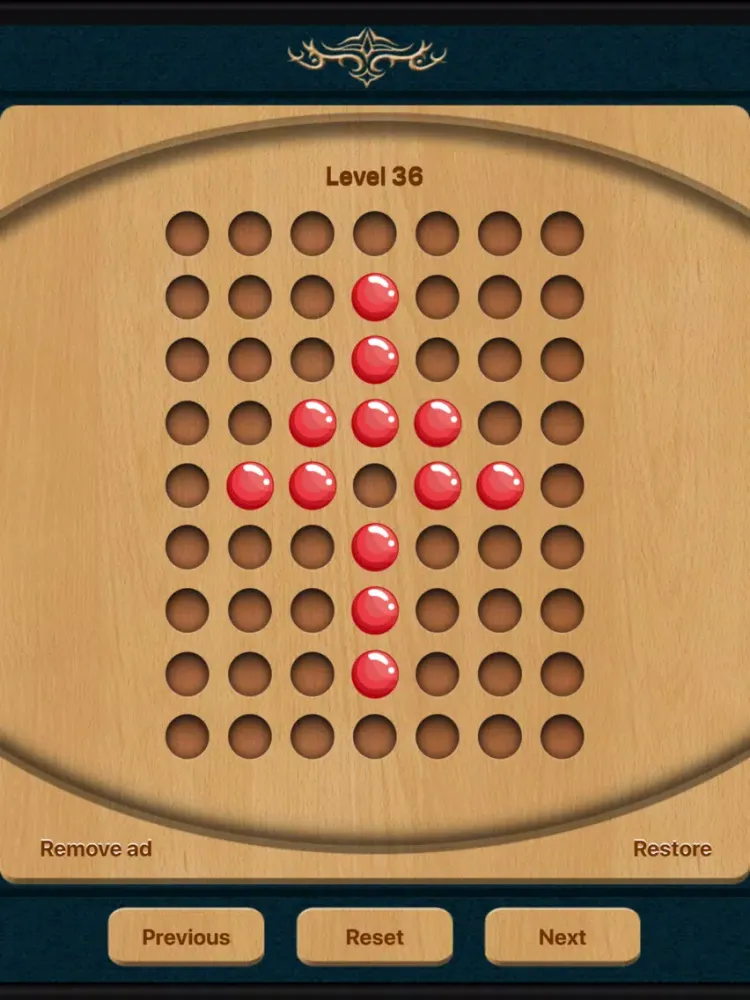 Screenshot di Peg Solitaire - Checker Board iPad 