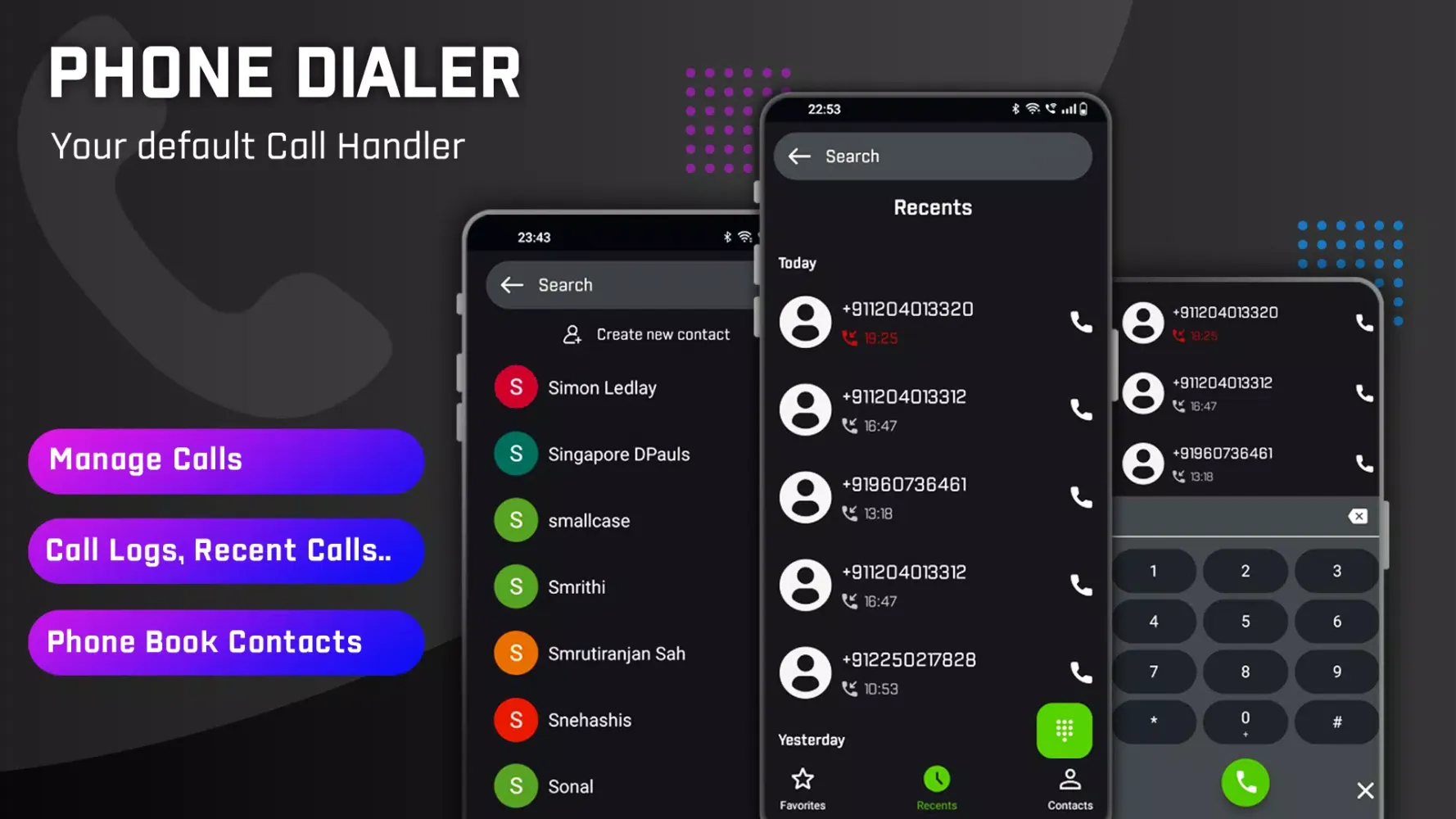 LED Caller Screen Phone Dialer سکرین شاٹس