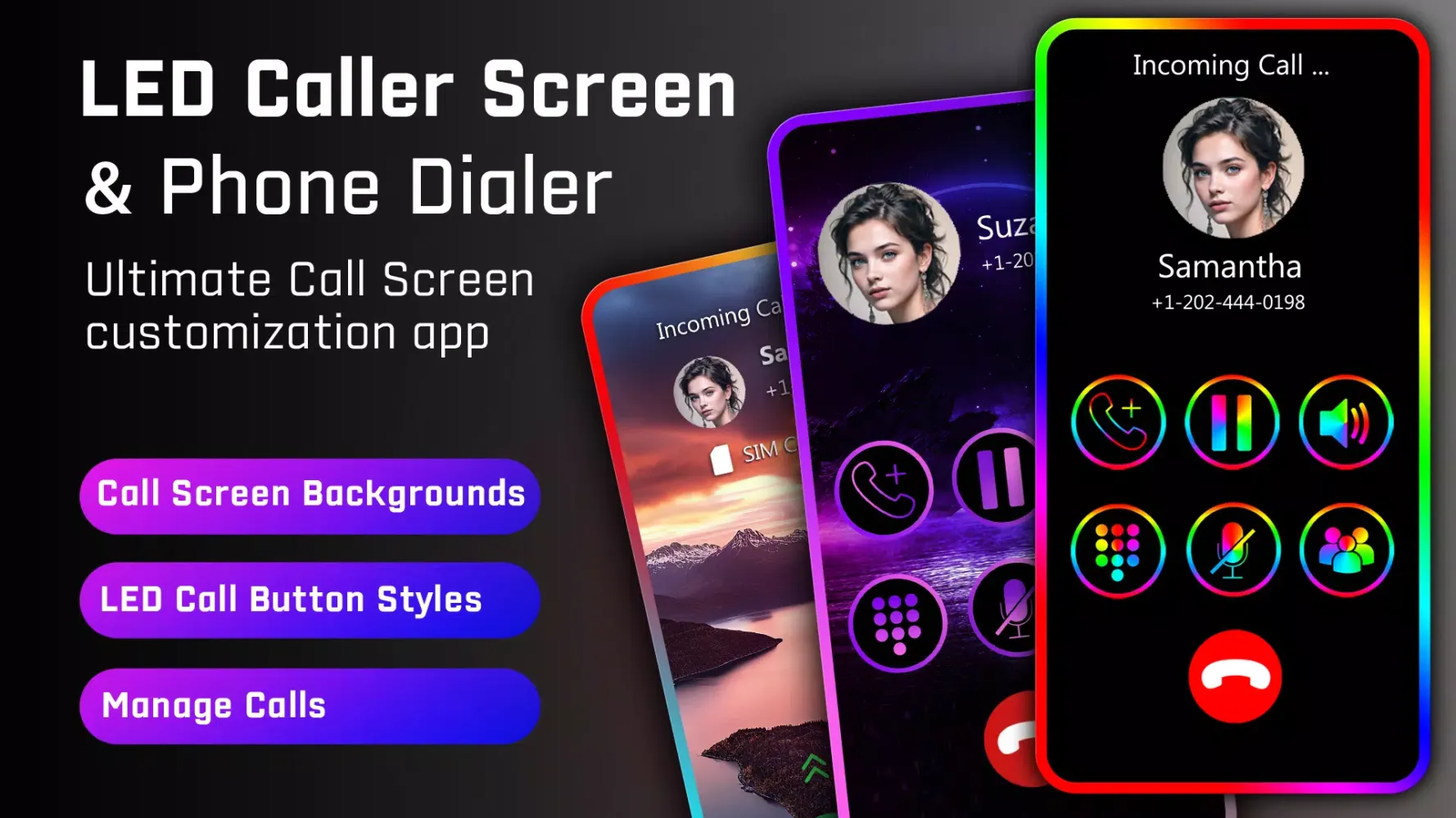 LED Caller Screen Phone Dialer سکرین شاٹس