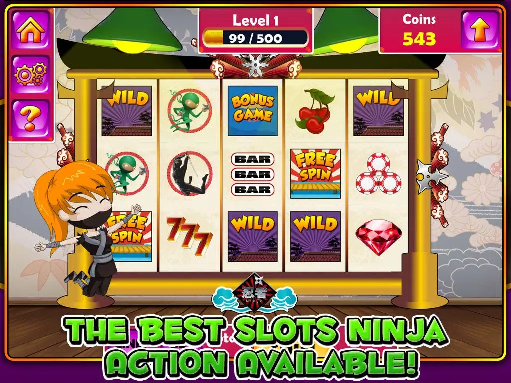 Ace 3D Japanese Slot Machine Game iPad  Screenshots