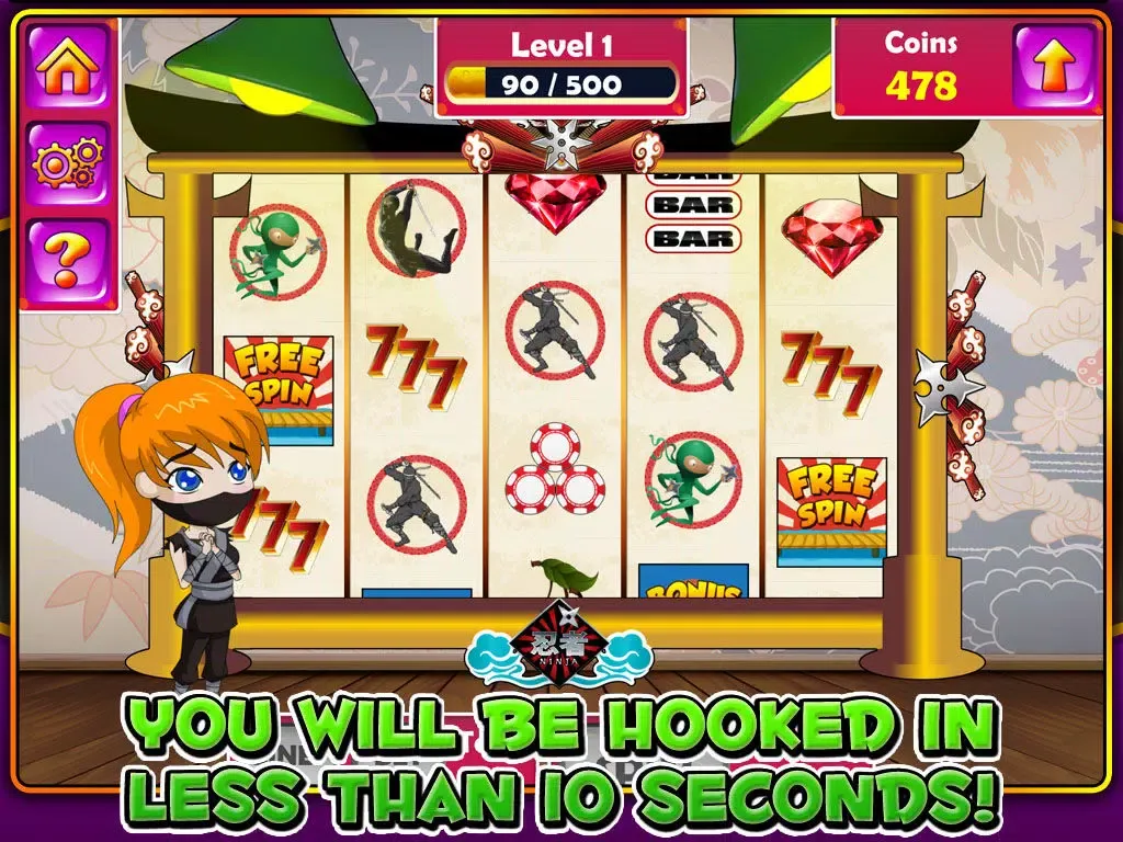Ace 3D Japanese Slot Machine Game iPad  Screenshots