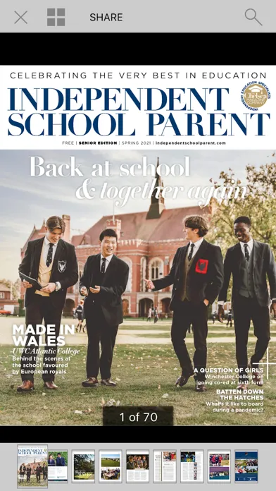 Ảnh chụp màn hình của Independent School Parent