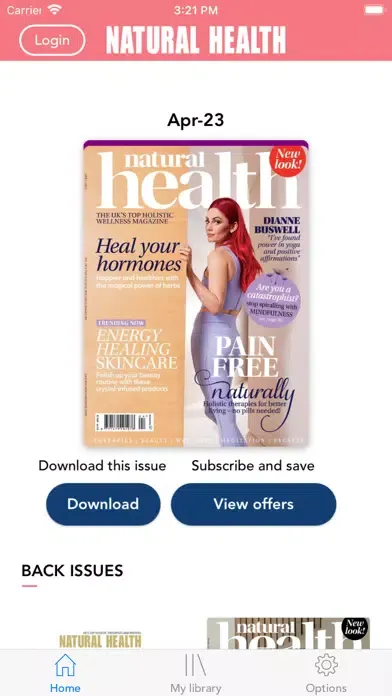Ảnh chụp màn hình của Natural Health Magazine