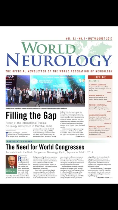 ภาพหน้าจอของ World Neurology