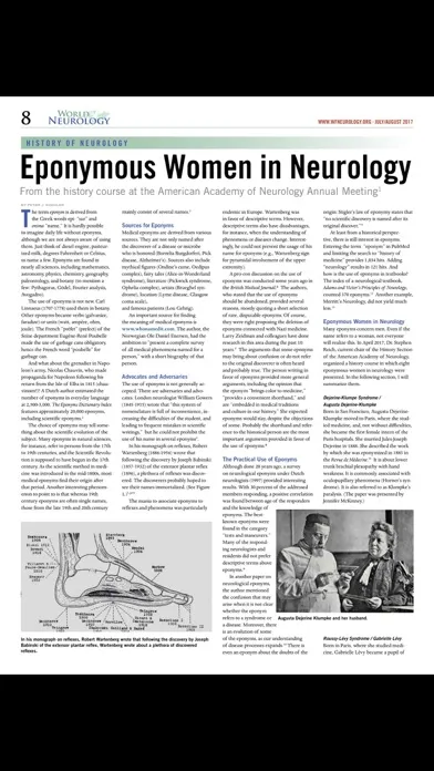 ภาพหน้าจอของ World Neurology