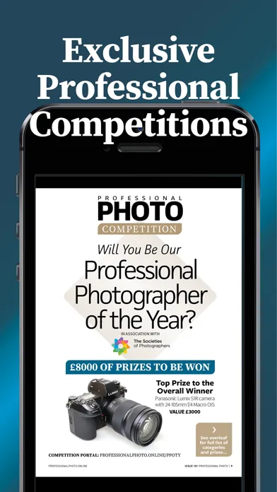 Capturas de tela do Professional Photo Magazine