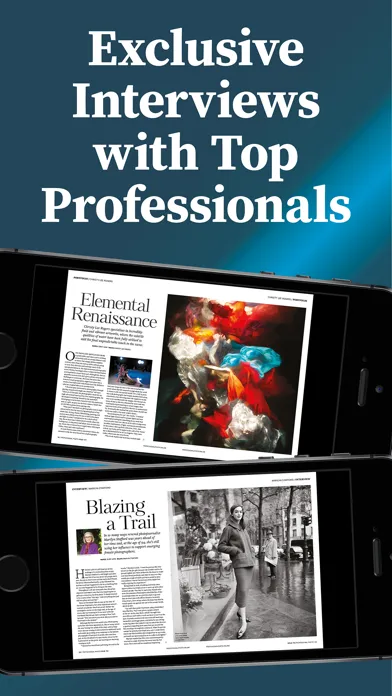 Capturas de tela do Professional Photo Magazine