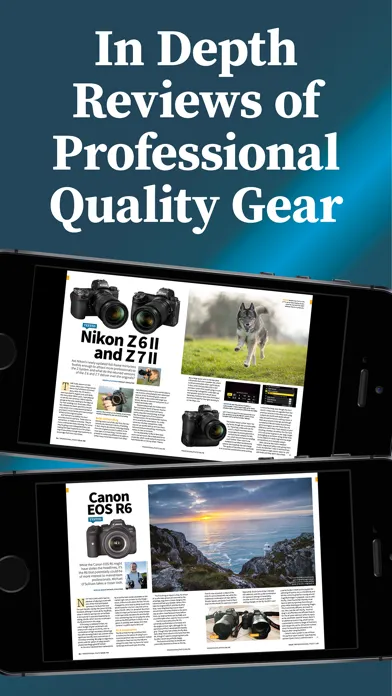 Capturas de tela do Professional Photo Magazine